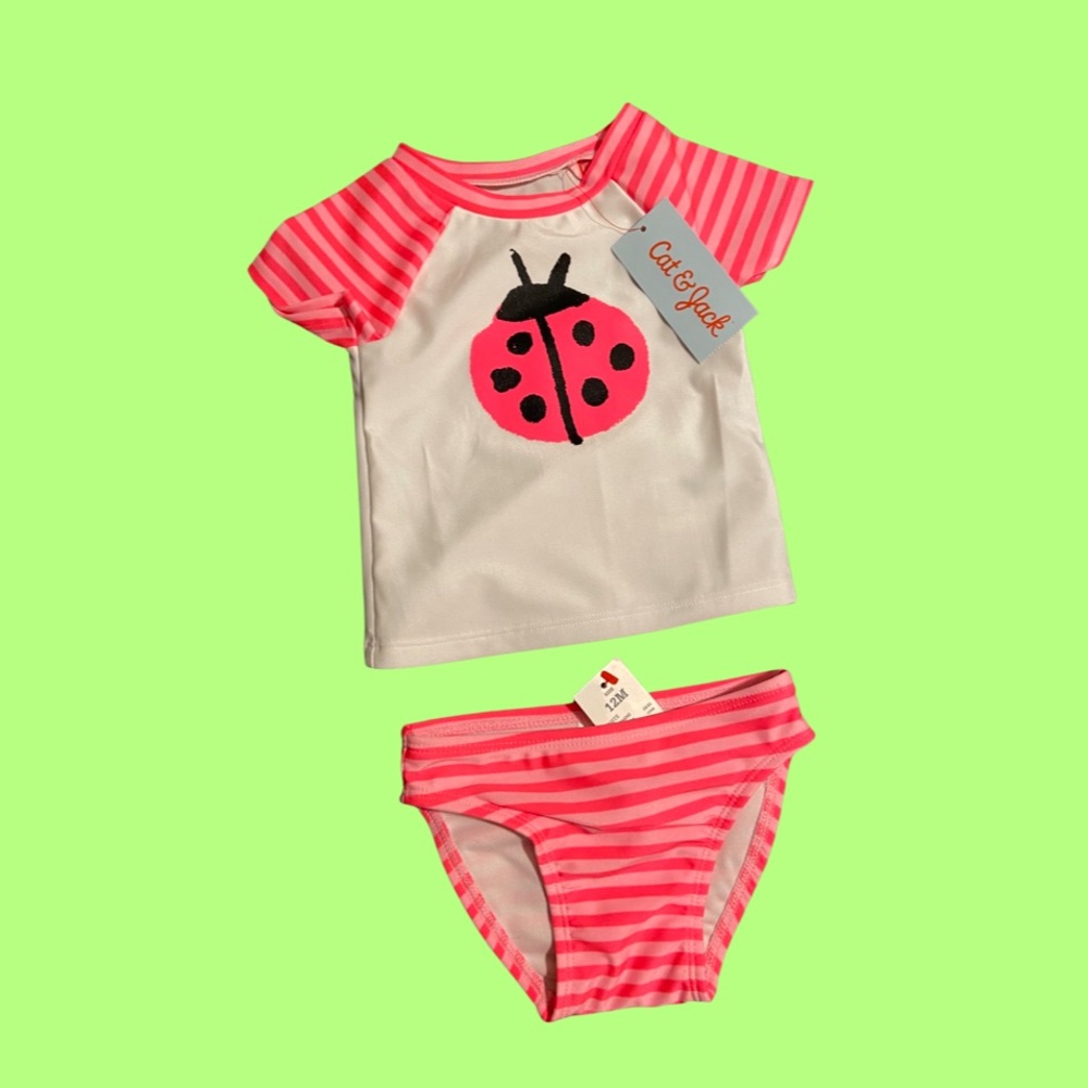 NWT 2 piece baby swim suit